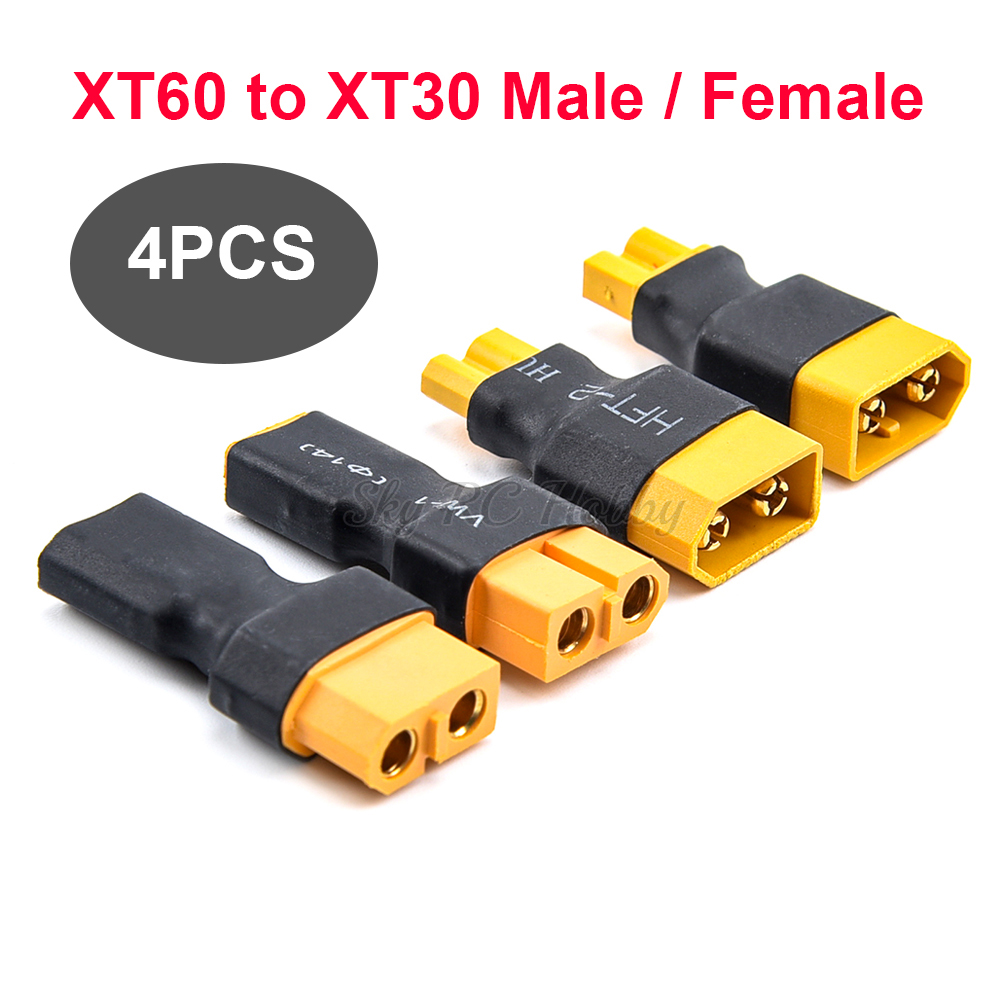 Radiomaster Ranger 2.4Ghz Elrs Module - 4PCS Maschio/Femmina XT60 a XT30 Spina