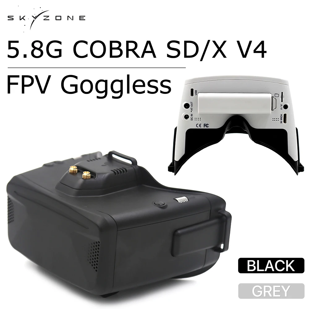 Skyzone 5.8G Cobra SD/X V4 FPV - Skyzone Cobra X V2 Fpv Goggles recensione e prezzo